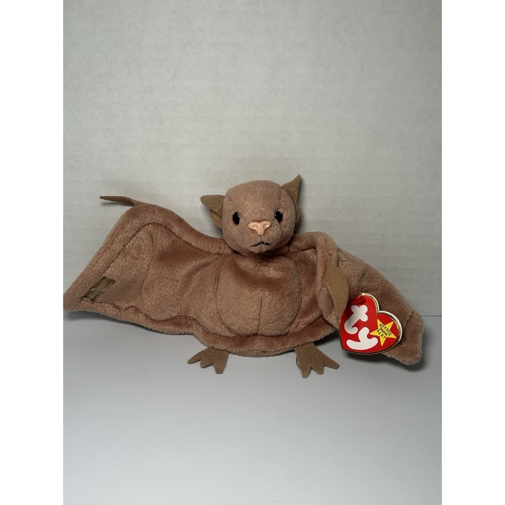 RARE 1996 Ty Beanie Babies "Batty" the Brown Bat with tag - Picture 3 of 10